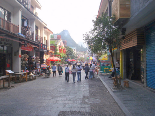 Side street of the main resort drag.